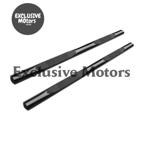 Side Step 4" Oval Tube Black for Toyota Hilux Revo (2015-2023)