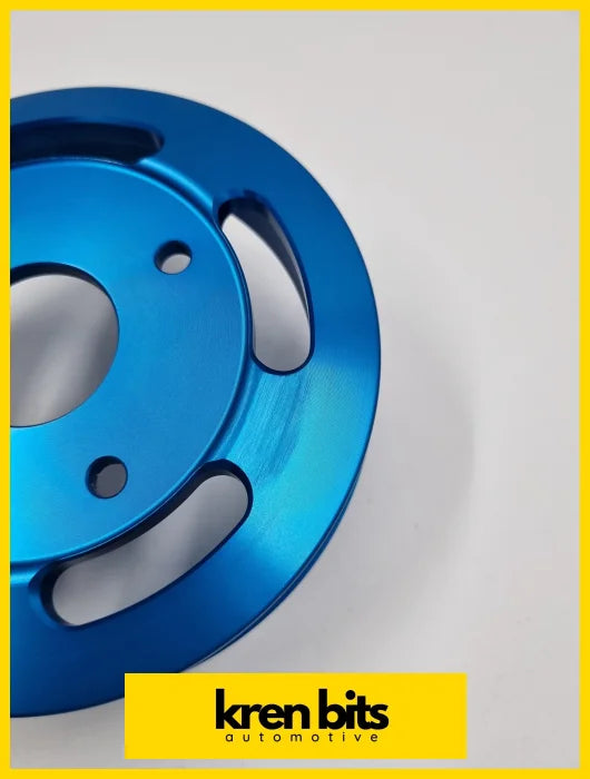 Scratch&Dent Billet Underdrive Water Pump Pulley For Nissan Rb Engines - Blue