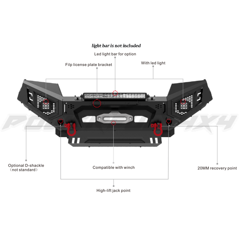 Isuzu Dmax 20-24 Kren Offroad Bullbar