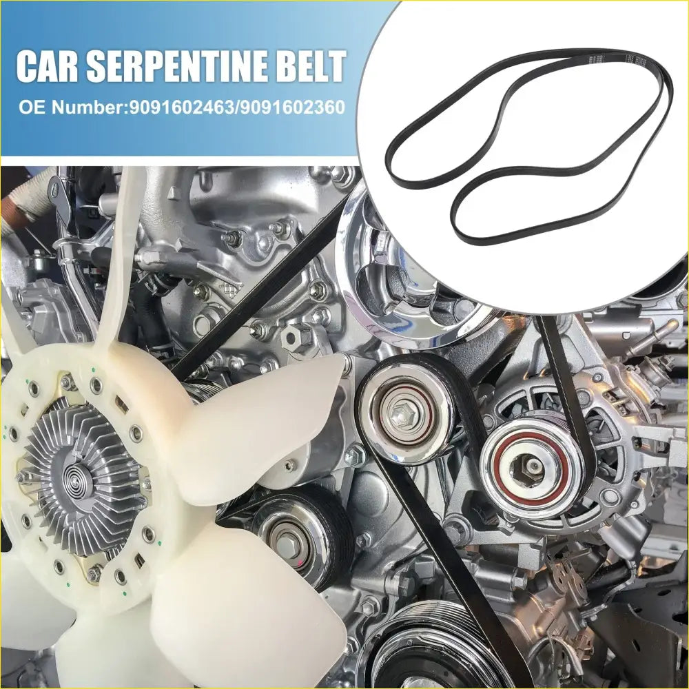 Serpentine Belt for Toyota 4Runner 2003-2004 EPDM - Engine