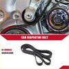 Black rubber serpentine belt for toyota avalon 2005-2008 coiled showing oe number 99367c2090