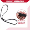 Black rubber serpentine belt with textured surface and reinforced edges for 1992 toyota paseo 15l l4 base model