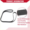Black rubber serpentine belt with textured ribbed surface made of durable epdm for toyota tacoma 4runner 2005 2023
