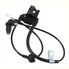 Set of 2 rear black abs plastic and metal wheel speed sensors with coiled cable for toyota venza 2009-2015