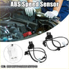 Set of 2 black abs rear wheel speed sensors for toyota venza 2009-2015 with coiled wiring and metal brackets