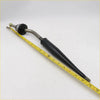 Black rubber-coated metal shift gear lever with silver shaft and black housing for toyota hilux 2wd 2015-2023