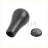 Black rubber 5-speed manual shift knob with white numbered gear positions and matching cover for jeep wrangler tj