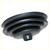Black rubber universal joint boot shift knob boot for nissan datsun 720 king cab 1979-1986 shown from back side