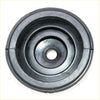 Black rubber shift knob boot with concentric ridges and central hole for Nissan Datsun 720 King Cab 1979-1986