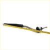 Black rubber-coated metal shift lever with silver shaft and white plastic tip for toyota hilux 4wd 2004-2015