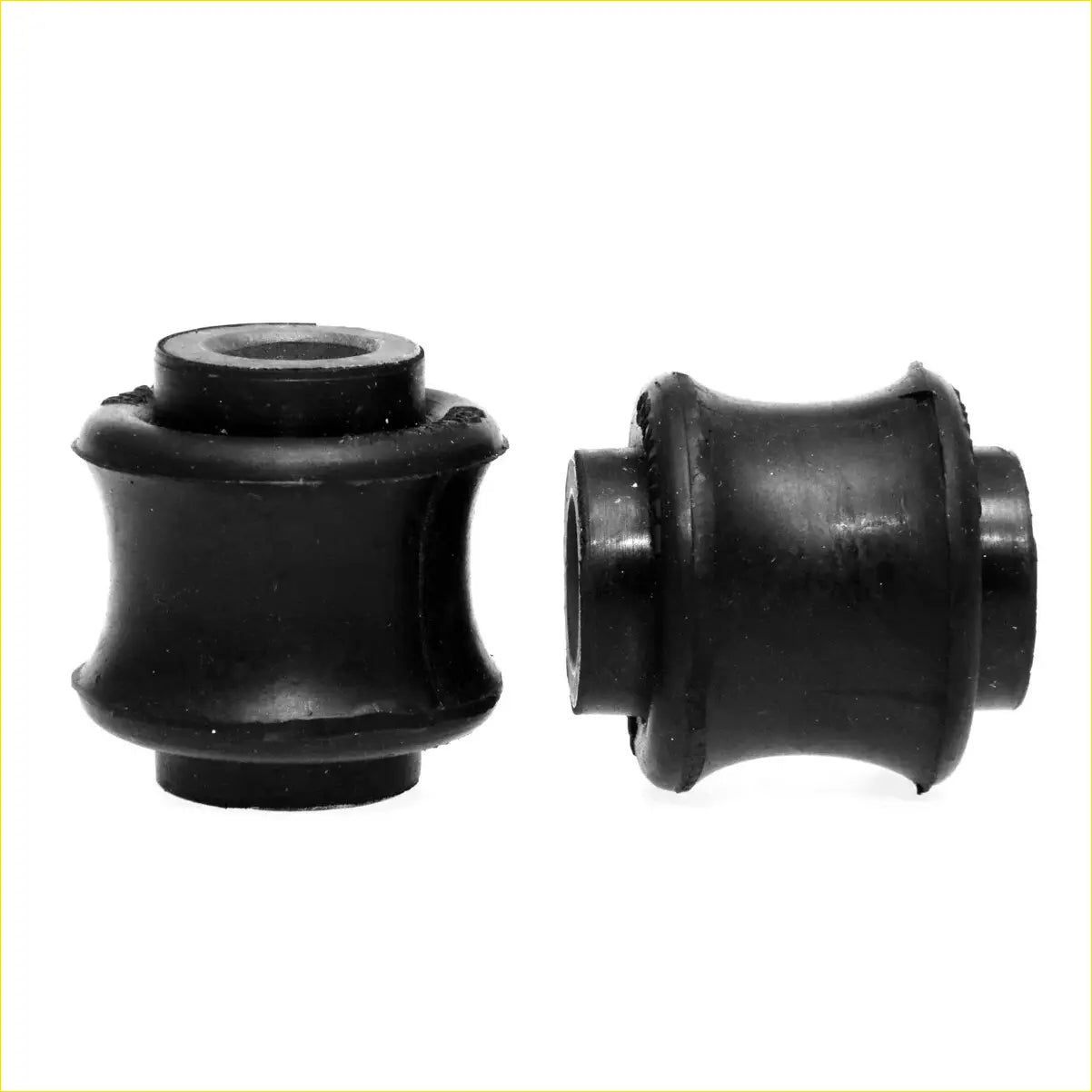 Black rubber shock absorber grommet bush with cylindrical shape and flared ends for nissan 720 d21 sd22 sd23 sd25