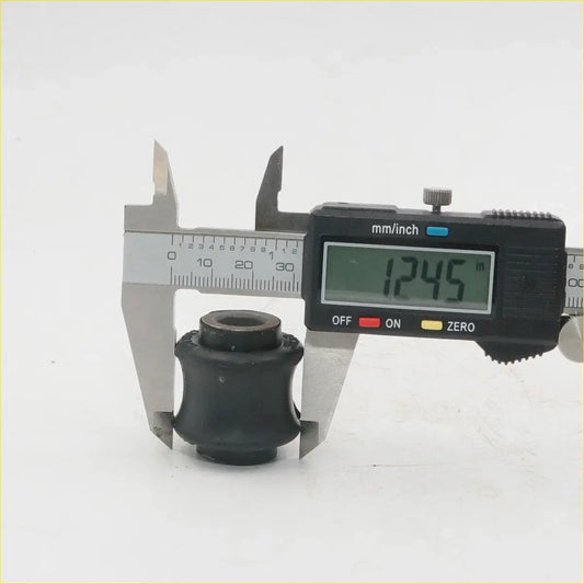 Black rubber shock absorber grommet bush for nissan 720 d21 sd22 measured 12.45 mm with digital caliper