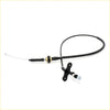 Black short accelerator cable with metallic connector and rubber-coated wire for Nissan Datsun Navara D22 Terrano 1997-2004