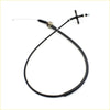 Black rubber-coated short accelerator cable with metallic fittings and coiled wire end for nissan datsun navara d22 terrano