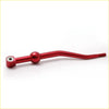 Red anodized aluminum short shifter with spherical ball joint and threaded end for Acura Integra 90-01