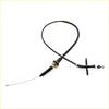 Black rubber-coated short throttle cable for nissan navara d22 np300 terrano 1997-2014 with metal threaded end and plastic housing