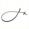 Black rubber-coated short throttle cable for nissan navara d22 np300 terrano 1997-2014 with metallic connector and small wire