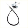 Short throttle cable for nissan sentra sunny b13 b14 ga16de with black rubber coating and silver metal fittings
