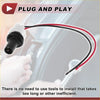 White and black plug and play side marker light socket with red and black wires for toyota 4runner 2003-2023