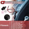 Black plastic side marker light socket wiring with red and black wires and pink connectors for toyota 4runner back side
