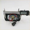 Black plastic car door mirror motor with metallic housing and red wiring measured at 39.29mm for nissan datsun fairlady side marker lightset
