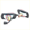 Backside of black plastic side marker lightset with red white reflectors and exposed wiring for nissan datsun 240z 260z 280z