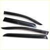 Set of four black glossy vinyl side visor wind deflectors for toyota hilux kun26 2005-2015
