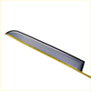 Side visor wind deflector for toyota hilux kun26 2005-2015 with gray tinted sleek window visor and black frame