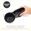 Black soft silicone car cup holder with two compartments for Mitsubishi Pajero Montero water cup storage limiter