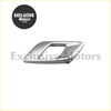 Silver metallic door inner handles with sleek angular trim cover for ford ranger and mazda bt50