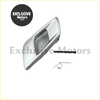 Silver door inner handles x2 with chrome finish and integrated window latch for ford ranger and mazda bt50
