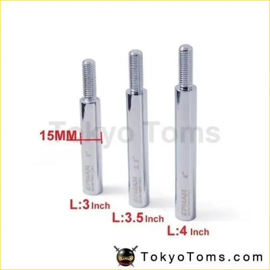 Silver Shift Knob Extension For Manual Gear Shifter Lever 3In M10X1.5 - Interior Accessories