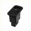 Black plastic single window toggle switch with light and rectangular lever for ford territory sx sy sz