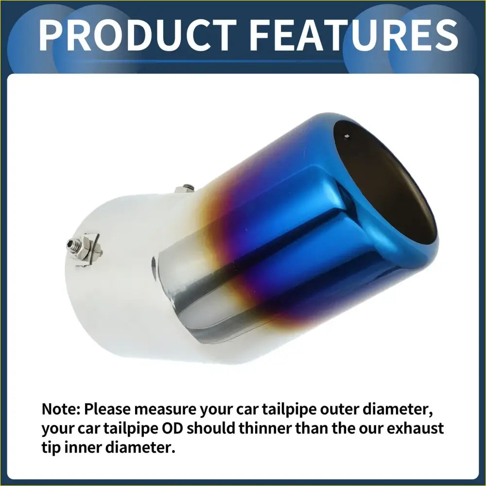 Slant Exhaust Tip 3.8’’ Inlet for Toyota Land Cruiser (2023-2024)