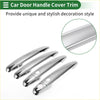 Smart chrome finished car door handle cover trim with sleek metallic design for toyota highlander 2008-2013