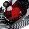 Black and red led smoked tail lights with chrome trim for toyota altezza rs200 shown from the back side