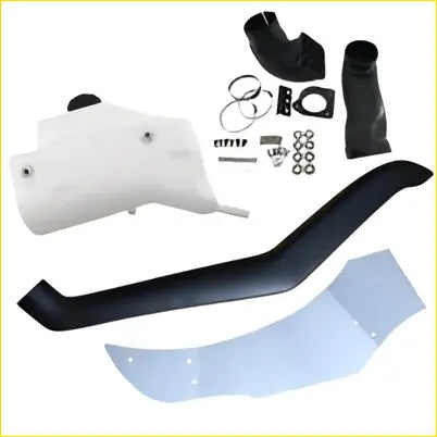 White and black plastic snorkel kit air intake with metal hardware fit for mitsubishi triton ml mn 4x4 4wd diesel