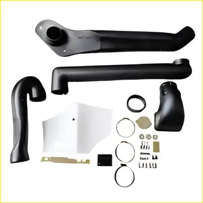 Black plastic intake manifold snorkel kit with metal gaskets and fittings fit for mitsubishi pajero 2000-2006