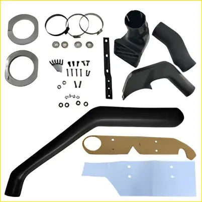 Black plastic intake manifold kit with metal gaskets and hardware for toyota hilux 106 series diesel 1989-1997