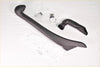 Black plastic air intake tube snorkel for mazda bt50 2012-2020 vehicle modification shown from the back side