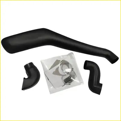 Black plastic intake tube and mounting parts for snorlke kit air intake fit for isuzu d-max mu-x 3.0l turbo diesel back view