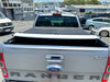 Back of silver ford ranger xlt pickup with black soft tonneau cover for holden colorado 2012-2020 double cab