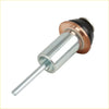 Solenoid rebuild kit contact plunger for toyota tundra 2000-2009 silver metal cylinder with copper ring and black seal