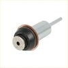 Silver cylindrical solenoid rebuild kit contact plunger with black rubber seal copper washer for toyota tundra