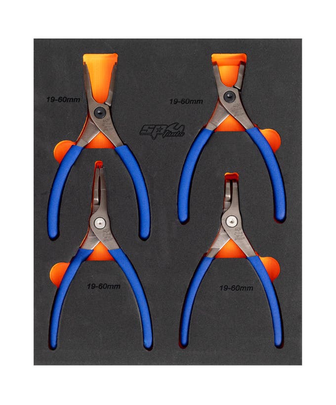SP Tools Circlip Pliers 4pc Set 1.8mm Tips SP32936