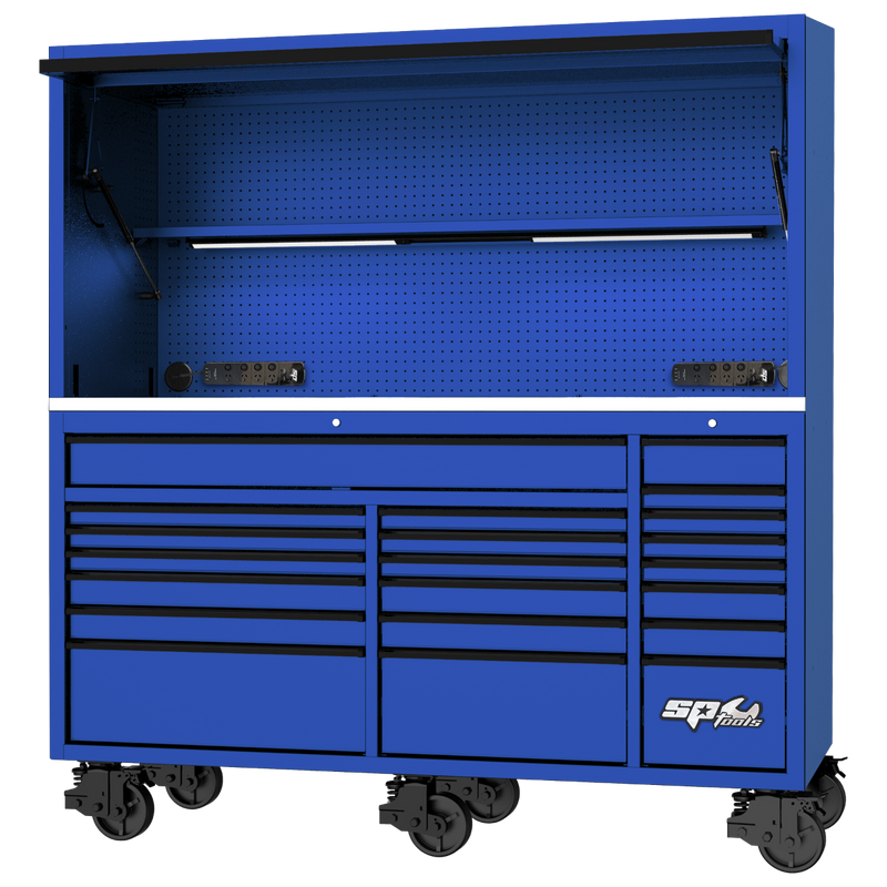 SP Tools 39in. USA Sumo Workstation Rollercab & Top Hutch