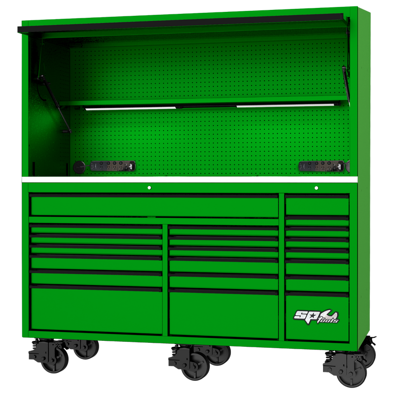 SP Tools 39in. USA Sumo Workstation Rollercab & Top Hutch