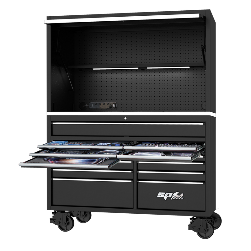 SP Tools 59in. 631Pc 13 Drawer USA Sumo Rollcab Power