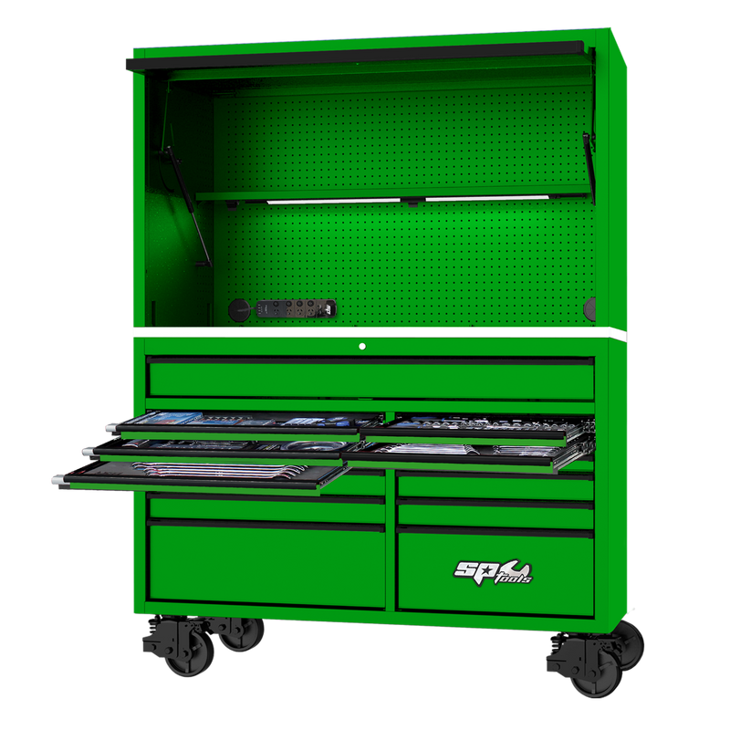 SP Tools 59in. 631Pc 13Drawer USA Sumo Rollcab Power