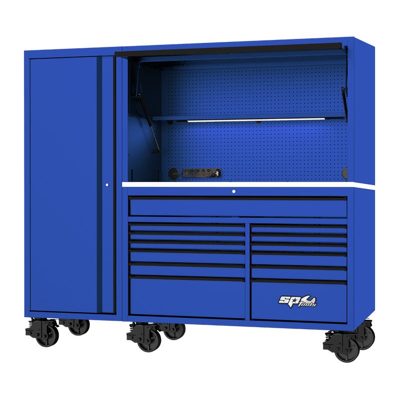 SP Tools 86in 730Pc 13Drawer USA Sumo Rollcab Power